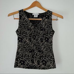 Nine West Printed Tank Top Size S